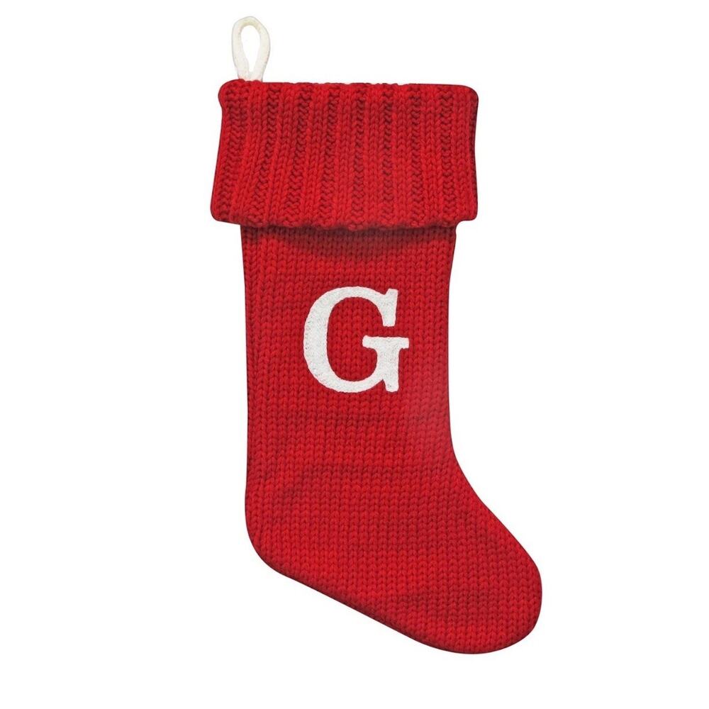 Monogram Stocking Wondershop Holiday Christmas Stocking 20"Red